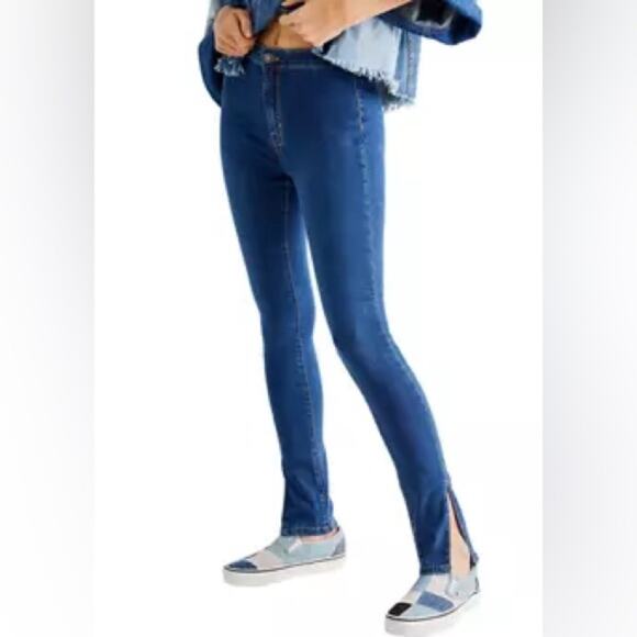 Free People Riley Slit Skinny Jeans - Picture 4 of 11